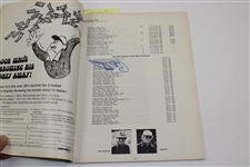 Multi-Signed 1976 Western Open at Butler National Golf Club Program with Unused Scorecard JSA ALOA