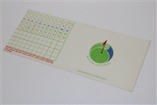 Multi-Signed 1976 Western Open at Butler National Golf Club Program with Unused Scorecard JSA ALOA