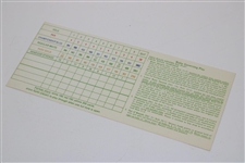 Multi-Signed 1976 Western Open at Butler National Golf Club Program with Unused Scorecard JSA ALOA