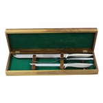 Vinny Giles Augusta National Gerber Knife Barbeque Set in Wood Box