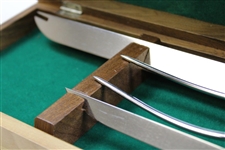 Vinny Giles' Augusta National Gerber Knife Barbeque Set in Wood Box
