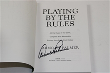 Arnold Palmer Signed 2002 'Playing By The Rules' Book JSA ALOA