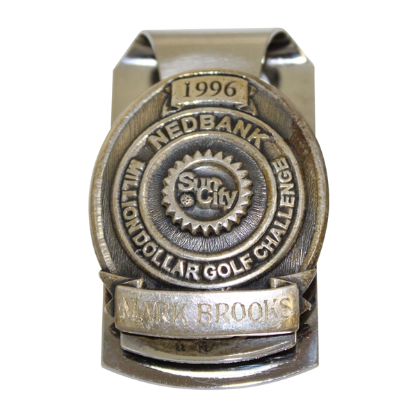 PGA Champ Mark Brooks Personal 1996 Nedbank Million Dollar Club Challenge Malcolm DeMille Money Clip
