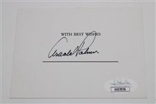 Arnold Palmer Signed Card with 2004 'The Turning Point' Book JSA #KK05956