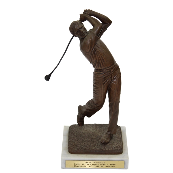Jack Nicklaus Golfer of the Century Centennial of Golf in America Commemorative Statue 1888-1988