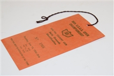1956 US Open at Oak Hill Country Club Thursday Ticket #1966 with Original String - 6/14/1956