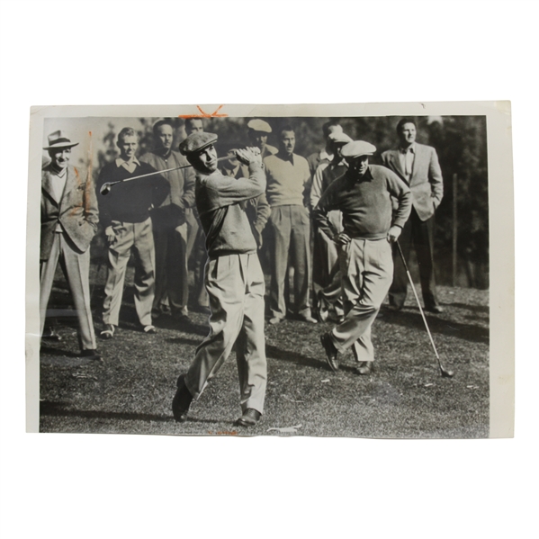 Ben Hogan Historic Comeback from Bus Crash Original 1950 LA Open Wire Photo