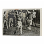 Ben Hogan Historic Comeback from Bus Crash Original 1950 LA Open Wire Photo