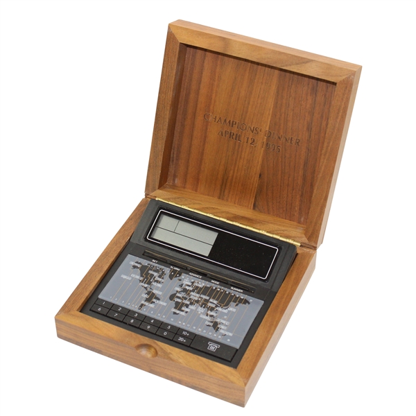 Jack Flecks 1995 PGA Seniors Champions Dinner Gift World Time Clock in Wood Case