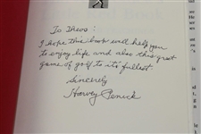 Harvey Penick Signed 1992 'Harvey Penick's Little Red Book'  with Inscription & Paper JSA ALOA