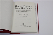 Harvey Penick Signed 1992 'Harvey Penick's Little Red Book'  with Inscription & Paper JSA ALOA