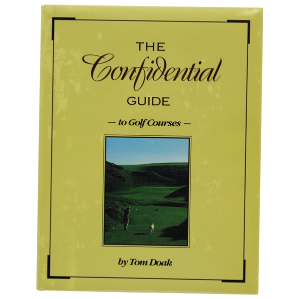 Unopened The Confidential Guide to Top Golf Courses Book