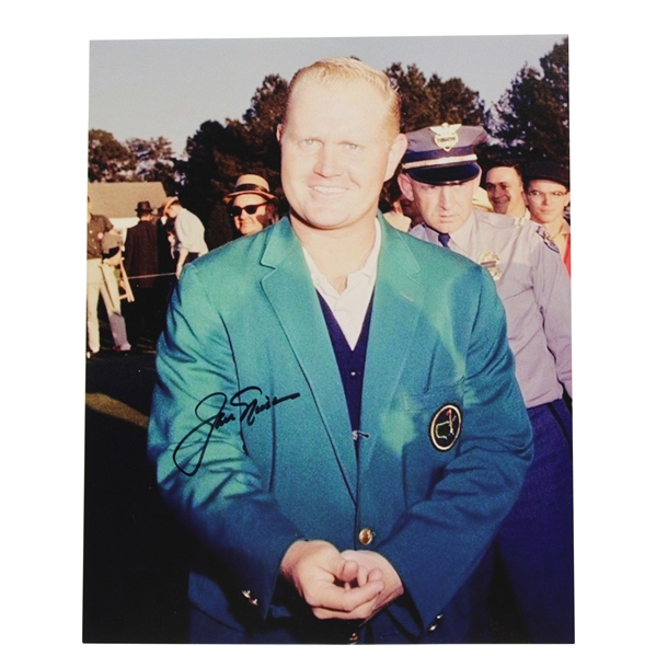 Jack Nicklaus Signed Masters Green Jacket "First Win in 1963" Photo with Letter JSA ALOA