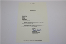 Jack Nicklaus Signed Masters Green Jacket First Win in 1963 Photo with Letter JSA ALOA