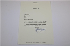 Jack Nicklaus Twice-Signed 2005 OPEN Championship at St. Andrews Program with Letter JSA ALOA