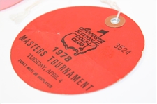 1976 & 1977 Masters Tournament Wednesday Tickets ##3061 & #11460 with Tuesday Ticket #3524