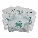 Seven (7) Augusta National Golf Club Plastic Bags with Drawstrings (One with Handles)