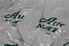 Seven (7) Augusta National Golf Club Plastic Bags with Drawstrings (One with Handles)