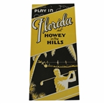 Vintage Play In Florida at Howey In The Hills Black & Gold Advertising/Travel Brochure