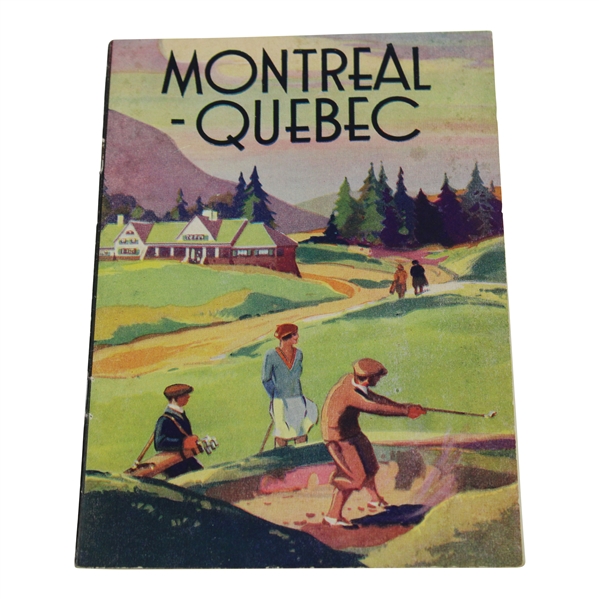 Vintage Montreal,Quebec Advertising/Travel Brochure with Fold Out Map