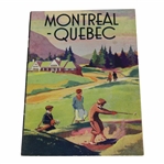 Vintage Montreal,Quebec Advertising/Travel Brochure with Fold Out Map