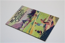 Vintage Montreal,Quebec Advertising/Travel Brochure with Fold Out Map