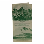 1978 Augusta National Golf Club Historical Sketch of Fruitlands Nursery Pamphlet - First One Weve Seen