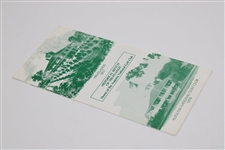 1978 Augusta National Golf Club Historical Sketch of 'Fruitlands' Nursery Pamphlet - First One We've Seen