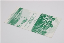 1978 Augusta National Golf Club Historical Sketch of 'Fruitlands' Nursery Pamphlet - First One We've Seen