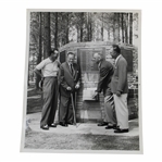 Bobby Jones, Ben Hogan, Cliff Roberts & Lloyd Mangrum at Augusta Morgan Fitz Original Photo