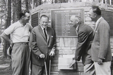 Bobby Jones, Ben Hogan, Cliff Roberts & Lloyd Mangrum at Augusta Morgan Fitz Original Photo