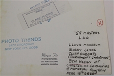 Bobby Jones, Ben Hogan, Cliff Roberts & Lloyd Mangrum at Augusta Morgan Fitz Original Photo