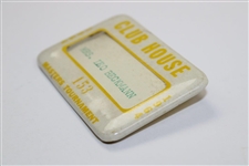 1964 Masters Tournament Clubhouse Badge #153 Issued to Mrs. Leo Beckmann