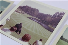 Five (5) Original Photos of 1966 Masters - Nicklaus, Palmer, Sanders, Finsterwald, & Hole #16