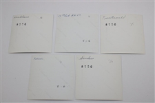 Five (5) Original Photos of 1966 Masters - Nicklaus, Palmer, Sanders, Finsterwald, & Hole #16