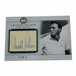 Arnold Palmer 1/1 The King Authentic Autograph DNJCards Creation Golf Card with Cut JSA ALOA