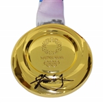 Xander Schaufele Signed 2020 Tokyo Olympics Replica Golf Medal with Ribbon JSA #SS57785