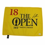 Henrick Stenson Signed 2016 OPEN at Royal Troon Yellow Screen Flag JSA #MM58963