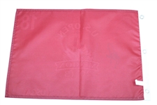 Justin Rose Signed 2013 US Open at Merion Red Screen Flag -Signed in Silver BECKETT #BB88011