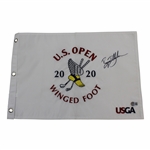 Bryson Dechambeau Signed 2020 US Open at Winged Foot Embroidered Flag BECKETT #BB88008