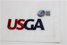 Bryson Dechambeau Signed 2020 US Open at Winged Foot Embroidered Flag BECKETT #BB88008