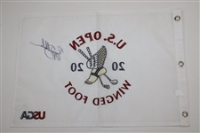 Bryson Dechambeau Signed 2020 US Open at Winged Foot Embroidered Flag BECKETT #BB88008