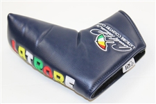Latrobe Country Club Logo Navy Putter Headcover with Red Logo Tote Bag