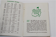 1958 Augusta National Golf Club Tournament Spectator Guide - Palmer's First Masters Win