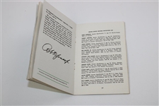 1958 Augusta National Golf Club Tournament Spectator Guide - Palmer's First Masters Win