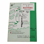 1960 Augusta National Golf Club Tournament Spectator Guide - Palmers Second Masters Win