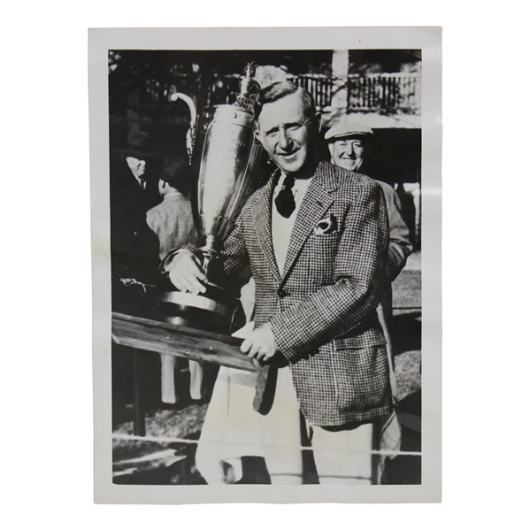 Jock Hutchison 1937 Senior PGA Championship at Augusta National GC Trophy Wire Photo