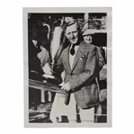 Jock Hutchison 1937 Senior PGA Championship at Augusta National GC Trophy Wire Photo