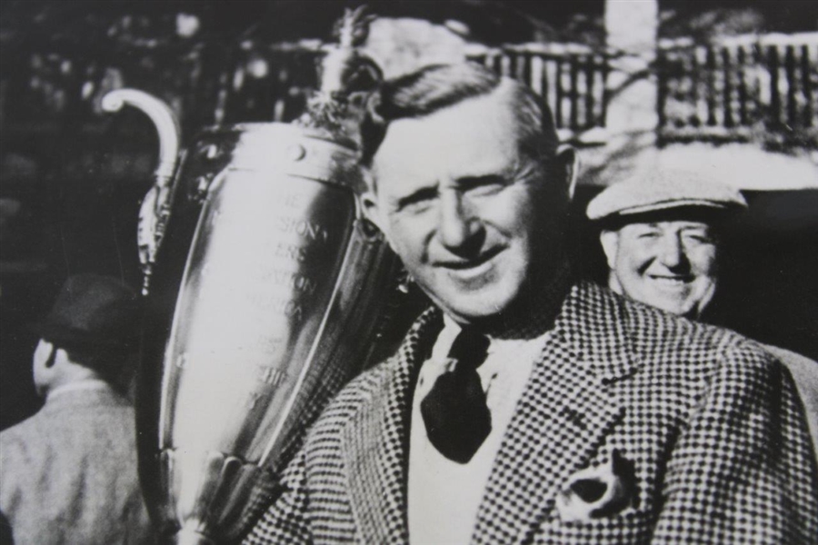 Jock Hutchison 1937 Senior PGA Championship at Augusta National GC Trophy Wire Photo
