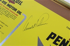 Arnold Palmer Signed Pennzoil Motor Oil Sample Oil Can artwork - Framed JSA ALOA